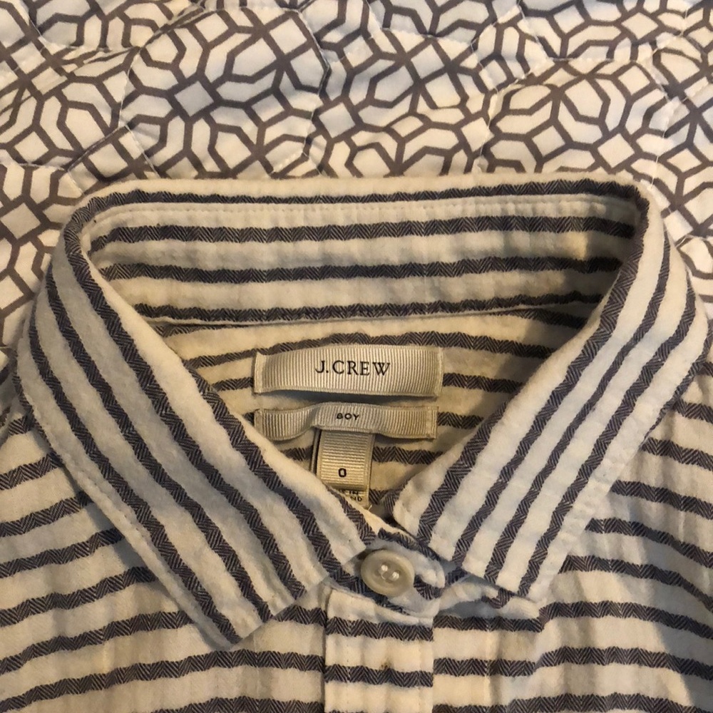 J-Crew striped soy top